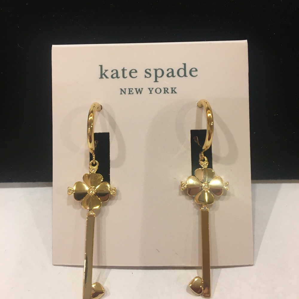 NWT Kate Spade ♠️ legacy logo earrings